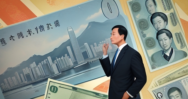 Financial graphs depicting Yuan exchange rates and market trends