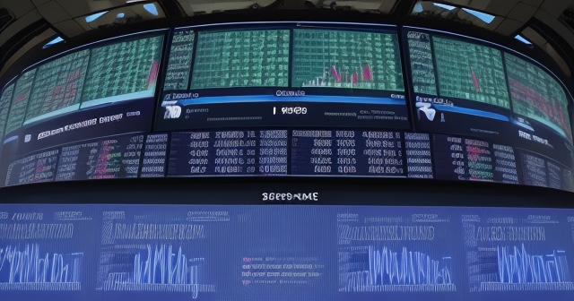 An illustration depicting the real-time calculations of the FTSE index