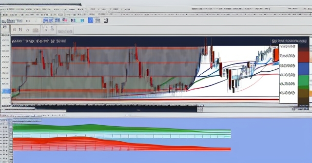 Graphs displaying market volatility in forex