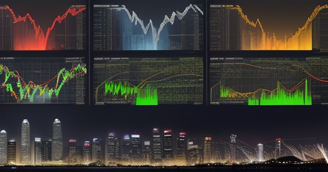 A close-up of a hand on a trading terminal.