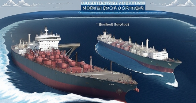 Illustration of oil tankers moving through busy ports