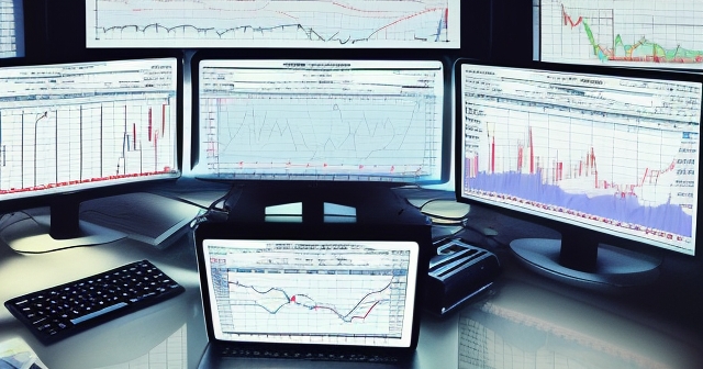 Traders analyzing charts in a busy market