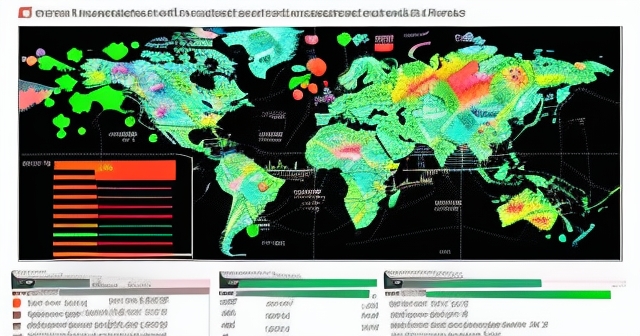 Abstract representation of government influence on markets