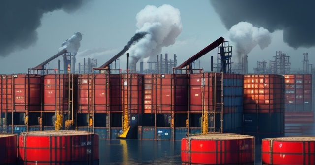 Close-up of oil being poured into a container