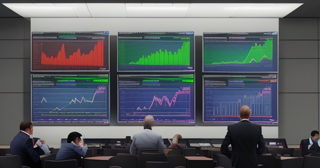A financial analyst observing economic charts