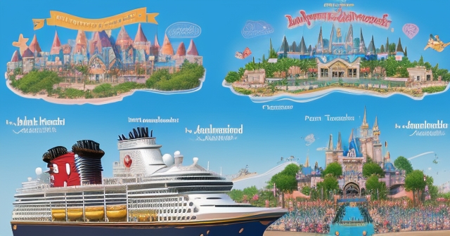 Disney theme park crowds celebrating news of profitability boost