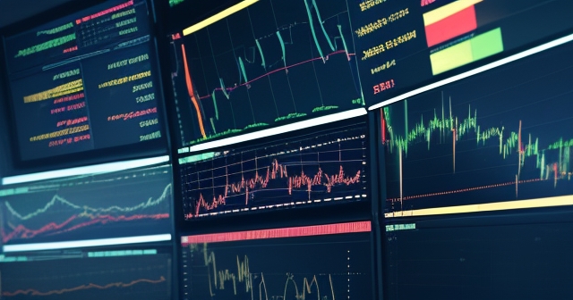 Visual representation of market volatility graphs