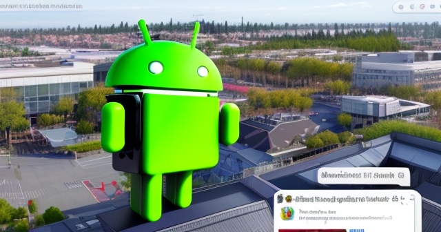Google headquarters bustling with activity
