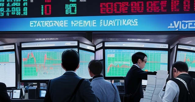 Graph showing currency fluctuation