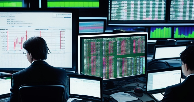 A visual representation of volatility in the market