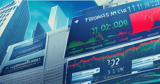 Traders buying and selling stocks