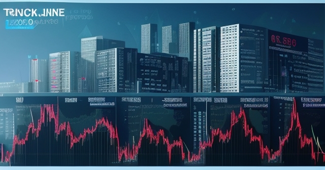 USA flag and economic symbols