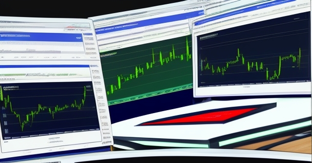 Forex trading interface with charts and graphs