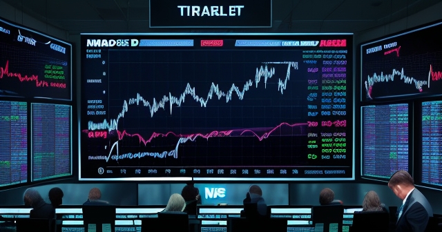 NASDAQ trading floor in action