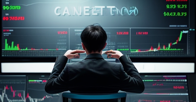 financial market symbols in chaos