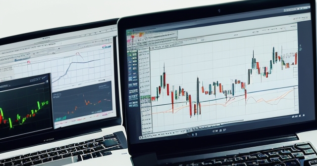 Candlestick chart depicting key support and resistance levels