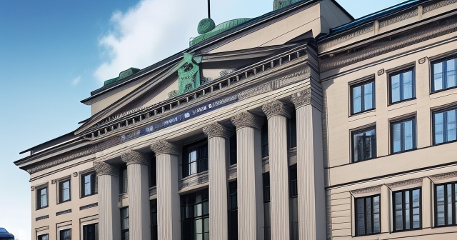 Riksbank building in Stockholm