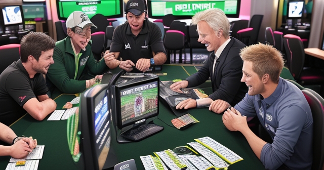 New Zealand Dollar symbols in a betting scene
