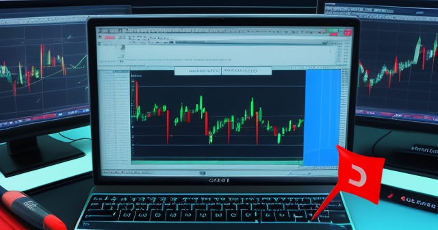 Bullish and bearish graph trends with arrows