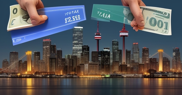 A financial trader analyzing USD/CAD charts