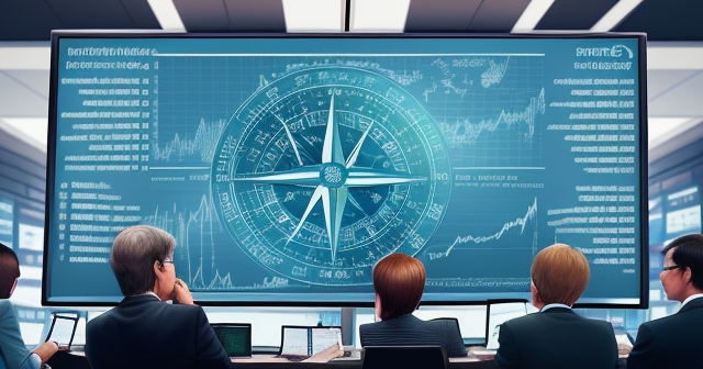 Diverse people discussing economic indicators