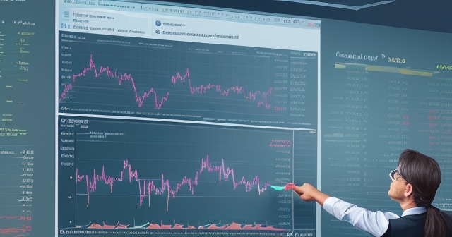 Investors analyzing stock performance