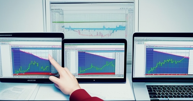 A stressed trader at computer