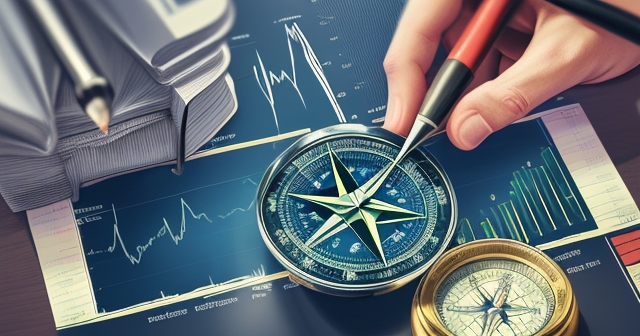Economic graph showing rising trends