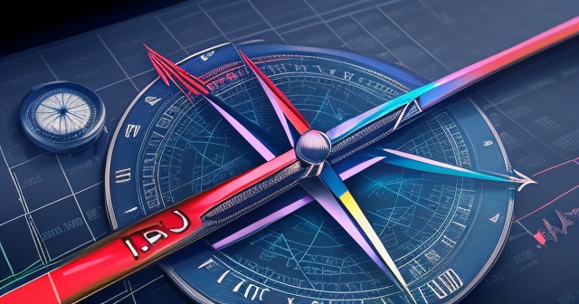 Compass symbolizing economic navigation