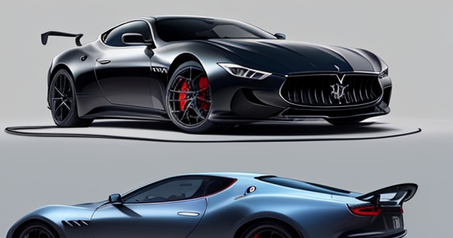 A sleek Maserati racing car