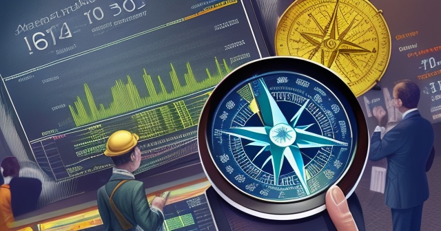 Dynamic illustration of a market fluctuation