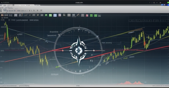 Person analyzing stock trends on laptop