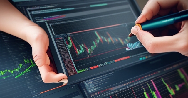A trader analyzing charts