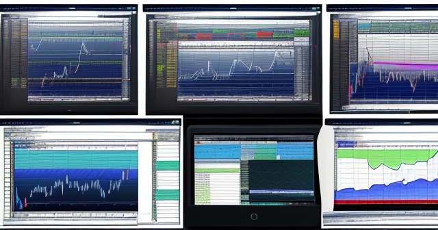 Dynamic trading chart with high volatility