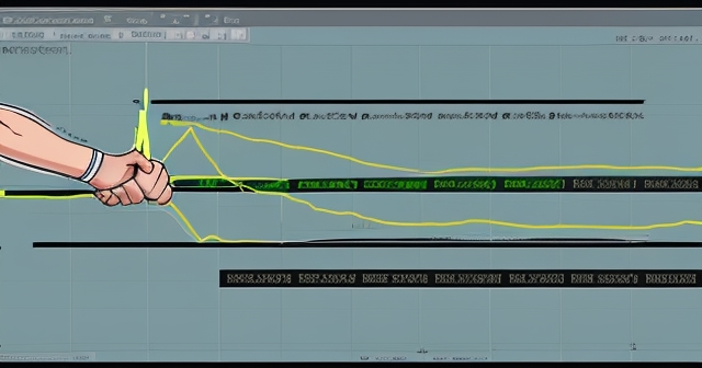 Diagram showing %K and %D lines crossing