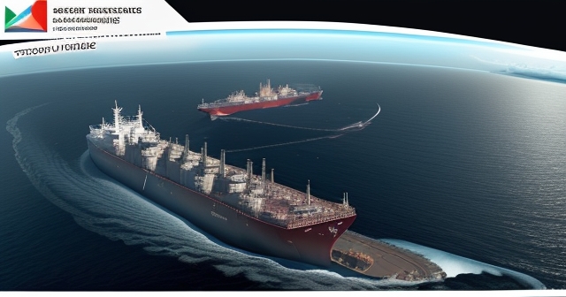 Artistic depiction of sanctions impacting oil exports