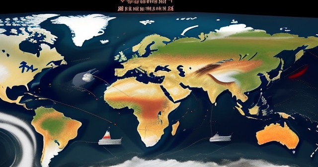 Concept of geopolitics influencing energy market dynamics