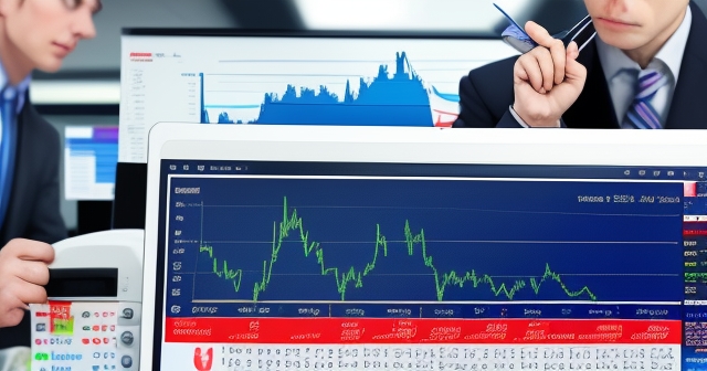 Traders analyzing economic data in an office