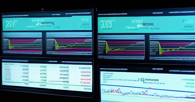 Graph showing QQQ volatility with downward trends