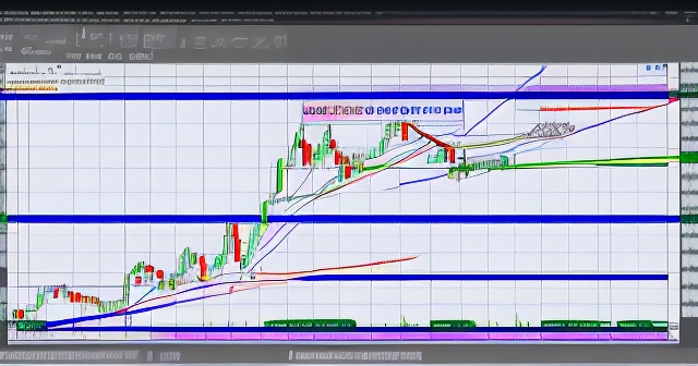 Price chart with candlesticks