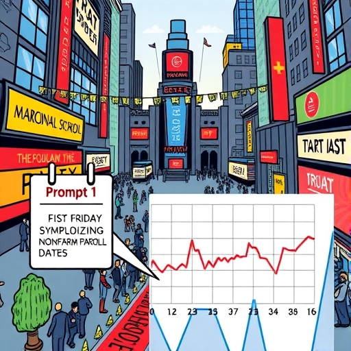 A calendar marked with the first Friday symbolizing Nonfarm Payroll Dates