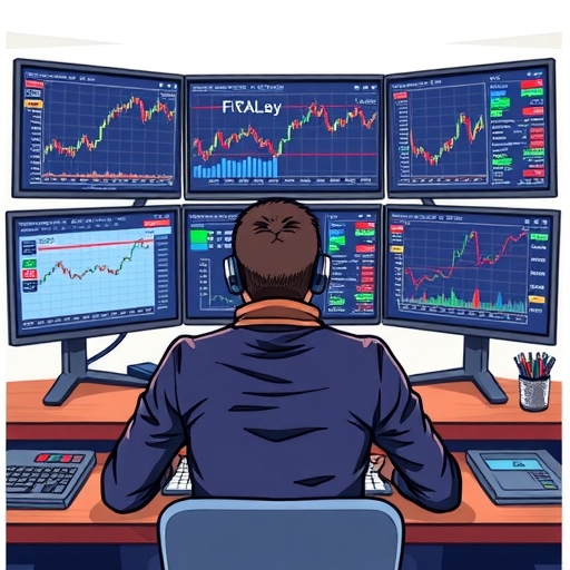 Depiction of major currency pairs and their interactions in a dynamic market