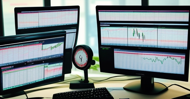 Dynamic candlestick chart artwork