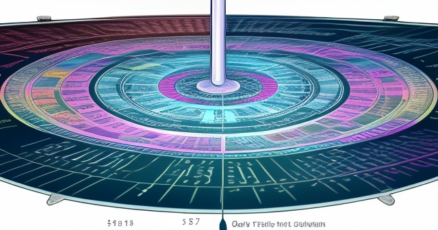 A magnifying glass over a price chart illustrating market psychology