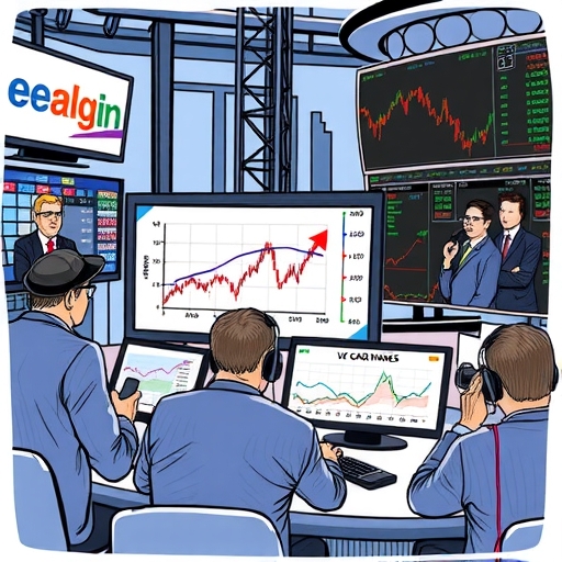 Investors analyzing financial graphs