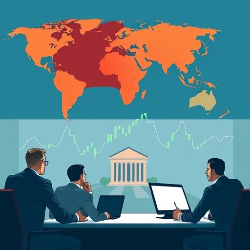 Traders observing economic indicators and market fluctuations
