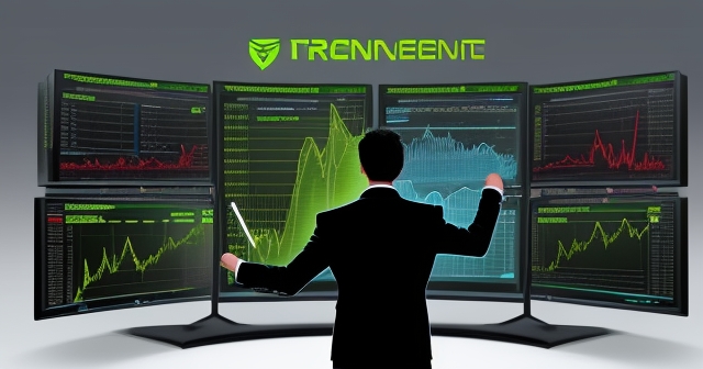 Investor analyzing NVIDIA stock on a computer
