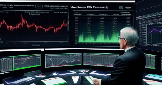 A trader analyzing S&P 500 futures data