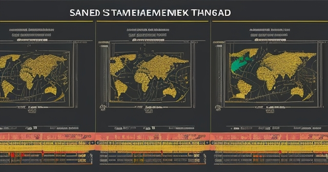 Historical events impacting stock market depicted as timeless clock