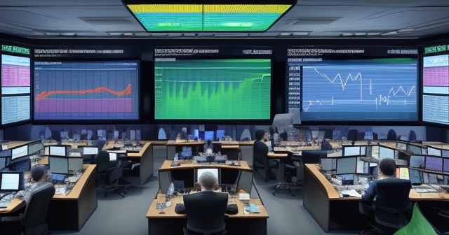 traders analyzing data